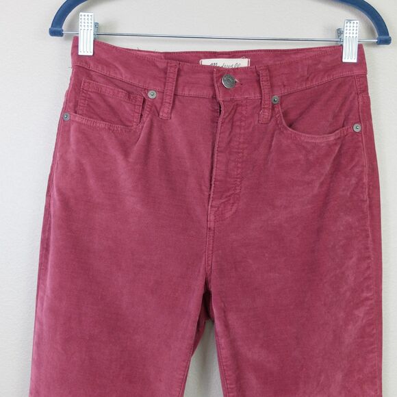 Madewell Women's Tall 10" High-Rise Skinny Jeans Stretch Velvet Edition Size 26 - Picture 3 of 12